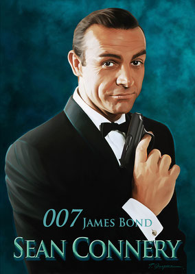 映画シリーズ「007ジェームズ・ボンド」ショーン・コネリー／Painter・Photoshop