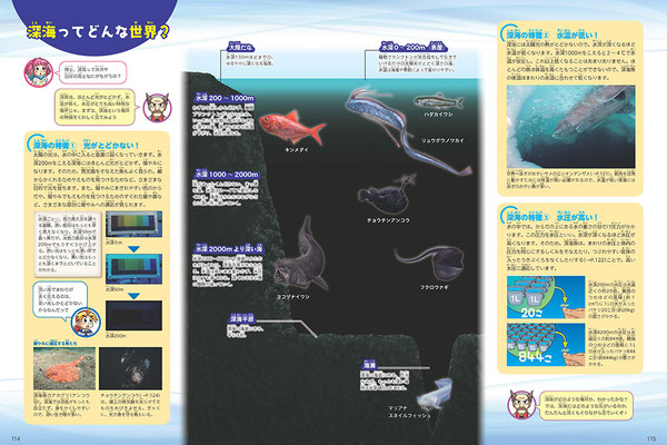 KADOKAWA「魚」図鑑・深海／Photoshop