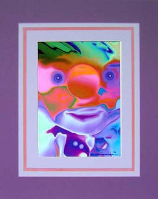 Nr.3/06  Airbrush auf  Fin Art Papier  50x40 cm  inkl. Karton - Passepartout  € 210,-