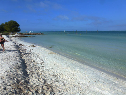 Einsamer Strand von Anna Maria Island 