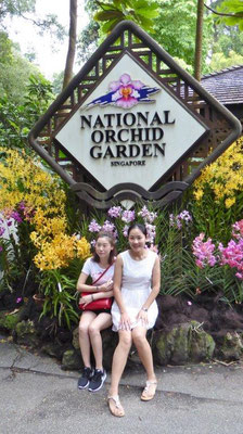 Bild: Eingang zum National Orchid Garden in Singapur