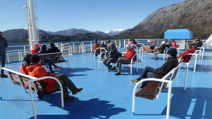 Relaxen auf Deck