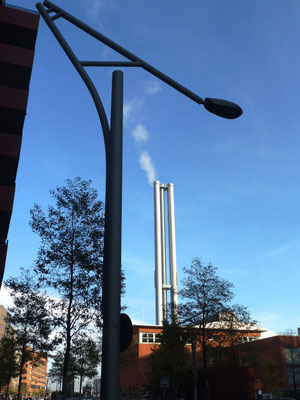 Bild: Schornstein des Vattenfall Heizkraftwerks