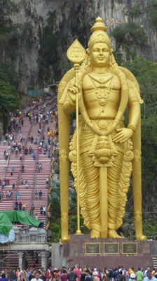 Bild: Hindu Tempel "Batu Caves" in Kuala Lumpur.