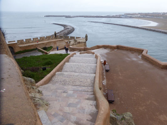 Bild: Blick von der Kasbah aufs Meer 