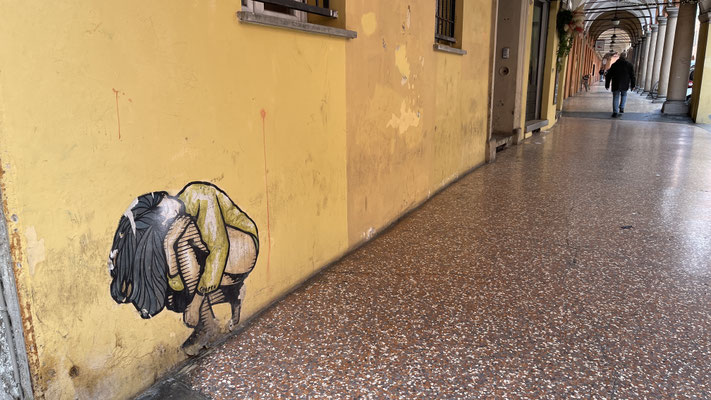 Graffiti Bologna Nähe Via san Vitale