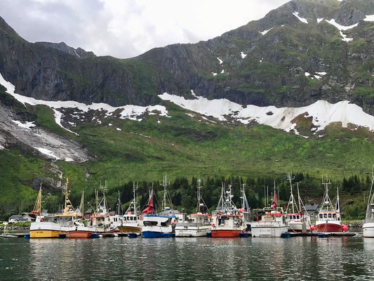 Bild: Der Hafen von Senjahopen