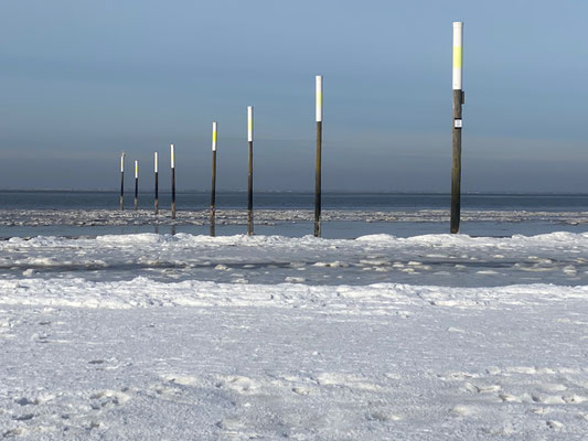Bild: Strand von SPO im Winter