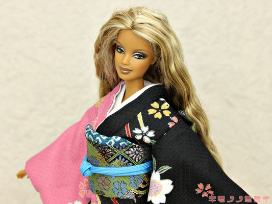 バービー　着物,Barbie kimono,バービー　振袖