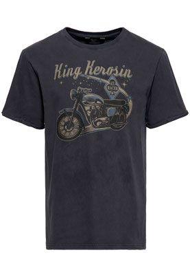 King Kerosin - Ace Racer T-Shirt Oilwashed Black