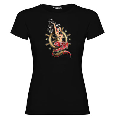 Pin Rock - Miss Mermaid T-Shirt Black