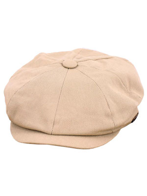Revival Vintage - Classic Vintage Style Beige Cotton Newsboy Cap