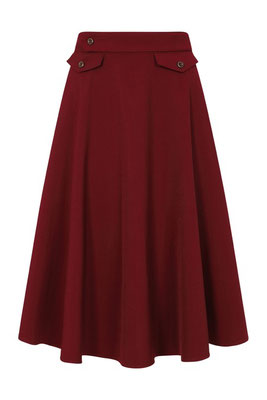 Banned - Book Club Skirt Burgundy