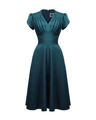 Pretty Retro - 1950s Retro Swing Dress Teal
