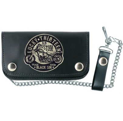 Lucky 13 - The Black Sin Leather Wallet