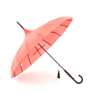 Soake - Boutique Classic Pagoda Umbrella in Coral