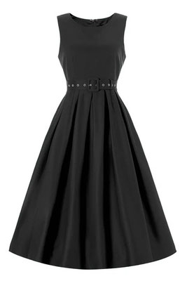 Black Swing Dress Vintage Elegance
