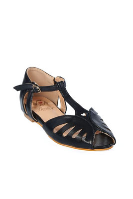 Vintage Sandalen Schwarz