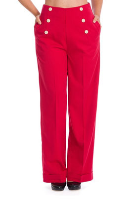 Highwaist Pants Red