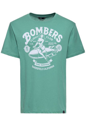 King Kerosin - Bombers T-Shirt, Frosty Spruce