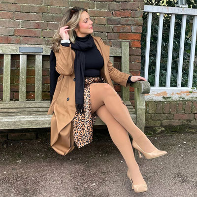 Snag Tights - Huggy Leicht stützende Strumpfhose - Caramel Latte