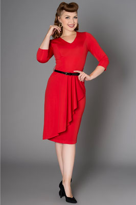 Timeless London - Katie Wiggle Sarong Dress Red