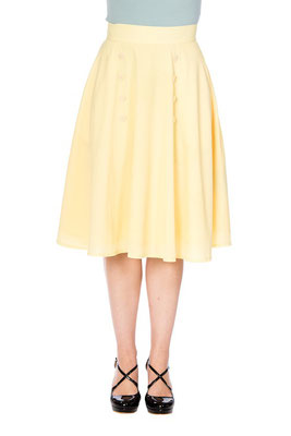 Banned - Cute as a Button Skirt Yellow