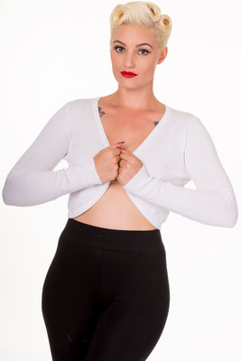 Vintage Rockabilly Wedding Bolero Snow White