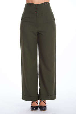 Hosen mit Trägern Marlene Highwaist 
