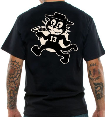Lucky 13 - The Tomcat Tee Black