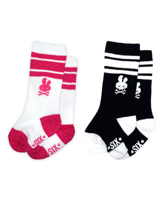 Six Bunnies - Baby Girl Socks