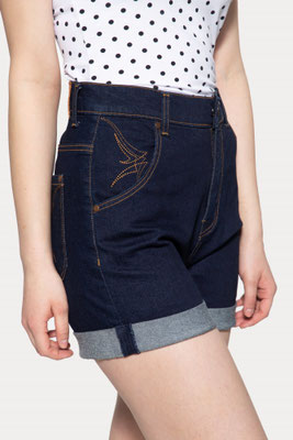 High Waist Denim Shorts