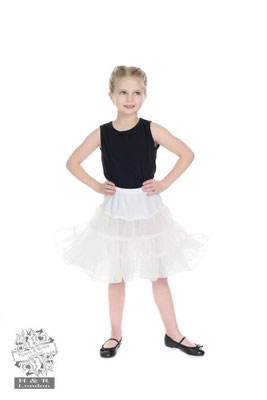 Hearts & Roses - Kids Petticoat White