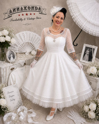 Vintage Rockabilly Wedding Hochzeit in weiss
