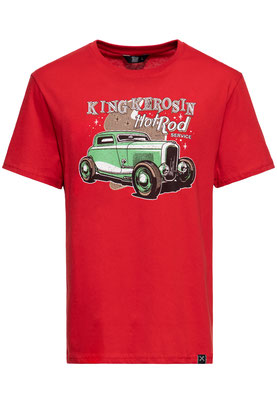 King Kerosin - Hot Rod Service T-Shirt Red
