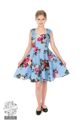 Hearts & Roses - Girls Jolene Floral Swing Dress