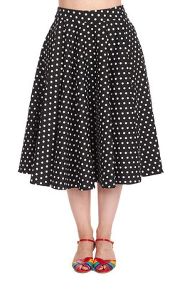 Banned - Dot Days Swing Skirt
