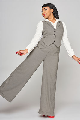 Collectif - Gerilynn Puppytooth Trousers