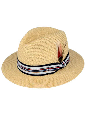 Revival Vintage - Vintage Style Straw Fedora
