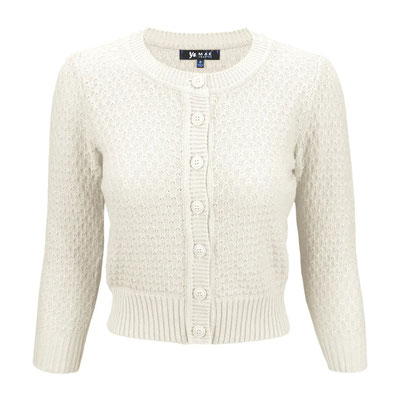 Vintage Pinup Cardigan Ivory