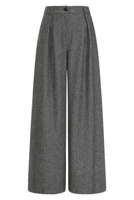 Grey Vintage Herrinbone Ladies Pants
