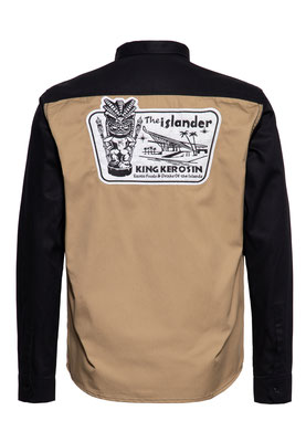 King Kerosin - The Islander Worker Shirt Black Ecru