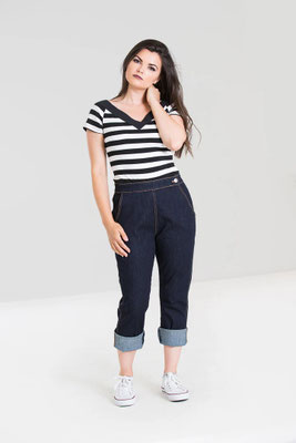 Rockabilly Denim Jeans Capri Pants