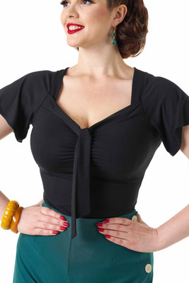 Retro Tie Top Black