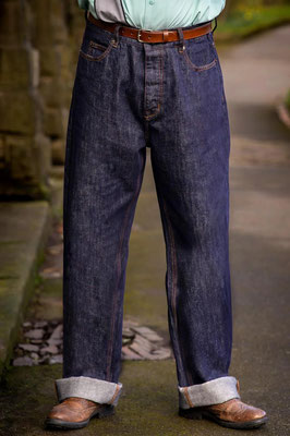Revival Vintage -Brad Midcentury Blue Denim Worker Jeans