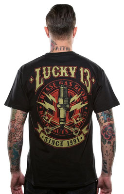 Lucky 13 - The Amped Mens Short Sleeve Tee