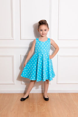 Hearts & Roses - Ruth Polka Dots Swing Dress Kids