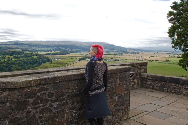 Urlaub in Schottland Teil 1 - Stirling Castle Landschaft - Zebraspider DIY Anti-Fashion Blog