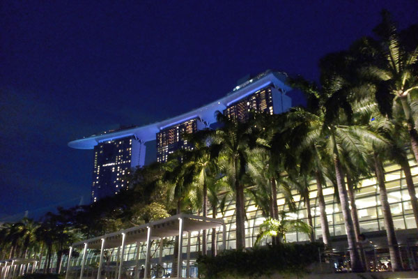 Genähte Kleinigkeit und große Reise - Singapur Bayfront bei Nacht - Zebraspider DIY Anti-Fashion Blog