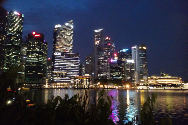 Genähte Kleinigkeit und große Reise - Singapur Bayfront bei Nacht - Zebraspider DIY Anti-Fashion Blog